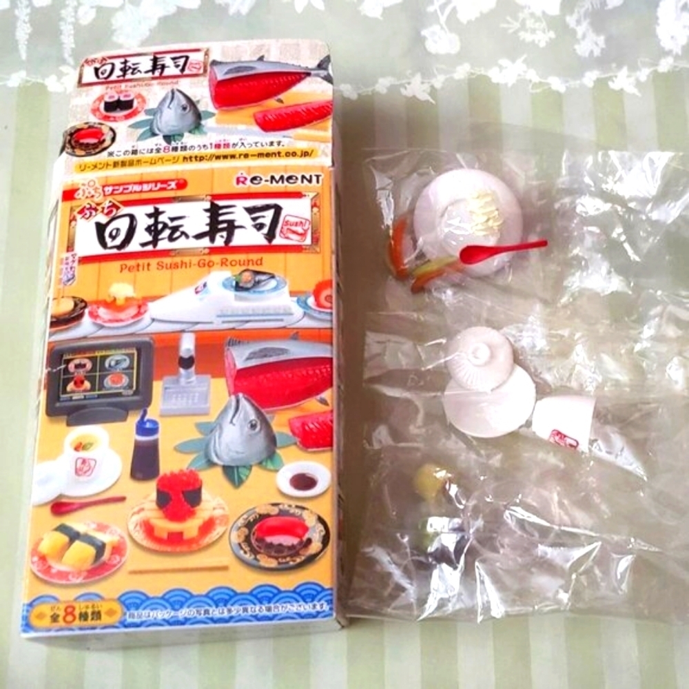 *3 for $30* Re-Ment Miniature Puchi Petit Sushi Go Round Set #1 Sushi for Ladies